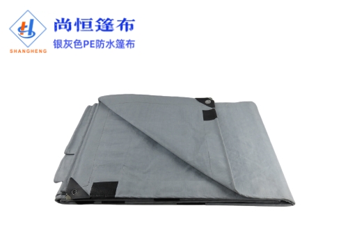 防水布_篷布廠(chǎng)家定做銀灰色防水篷布2.44×4.6米175g